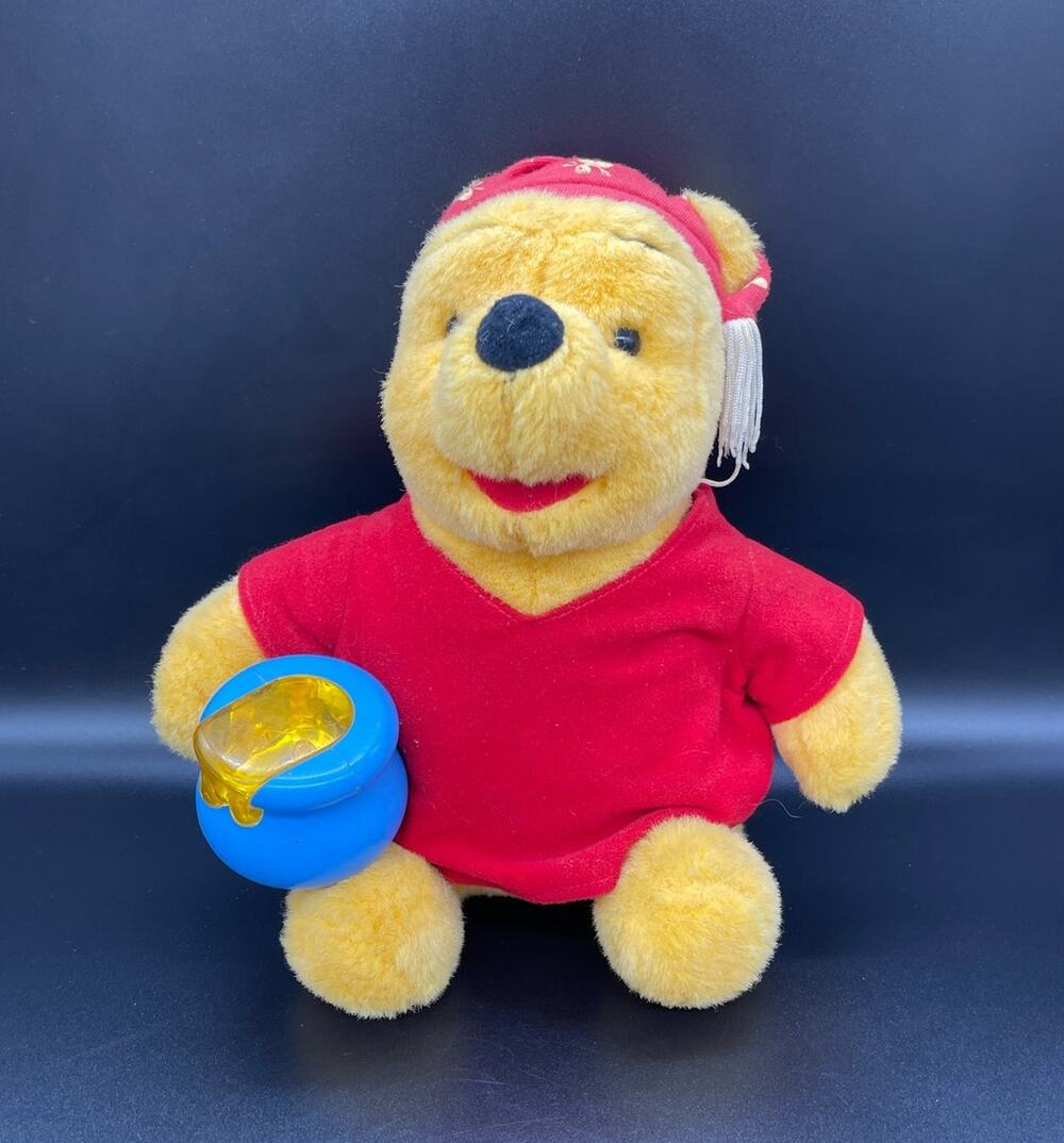 Vintage Disney Winnie the Pooh Plush Stuffed Animal 1998 by Mattel 11"